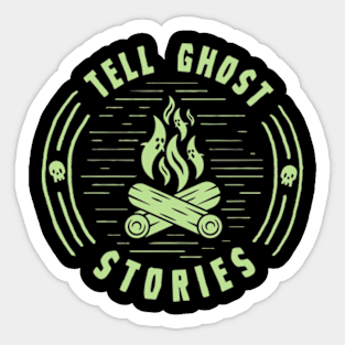 Ghost Campfire (Ghastly Green) Sticker